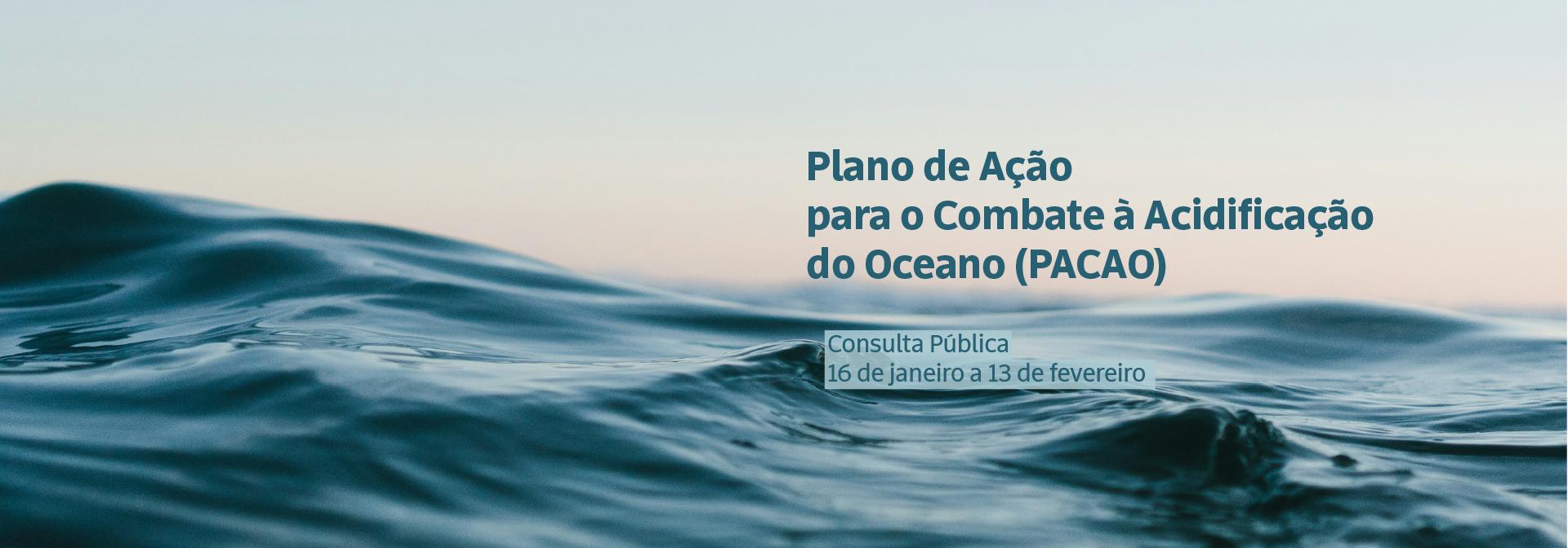 Plano de Ação para o Combate à Acidificação do Oceano (PACAO)