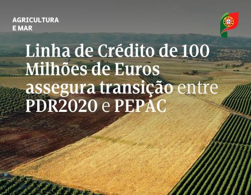 Governo Lança Linha de Crédito de 100 Milhões de Euros para Projetos PDR2020 que transitem para o PEPAC