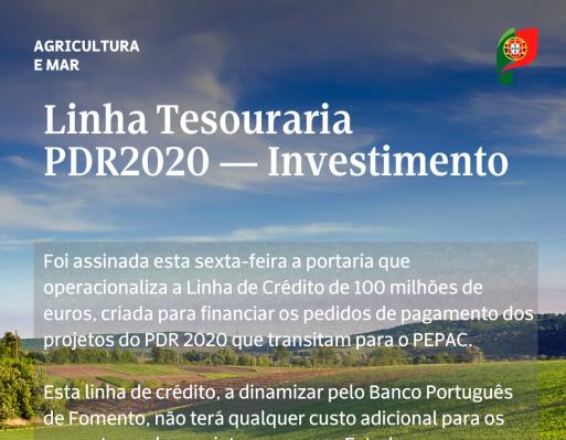 Linha Tesouraria PDR2020 - Investimento