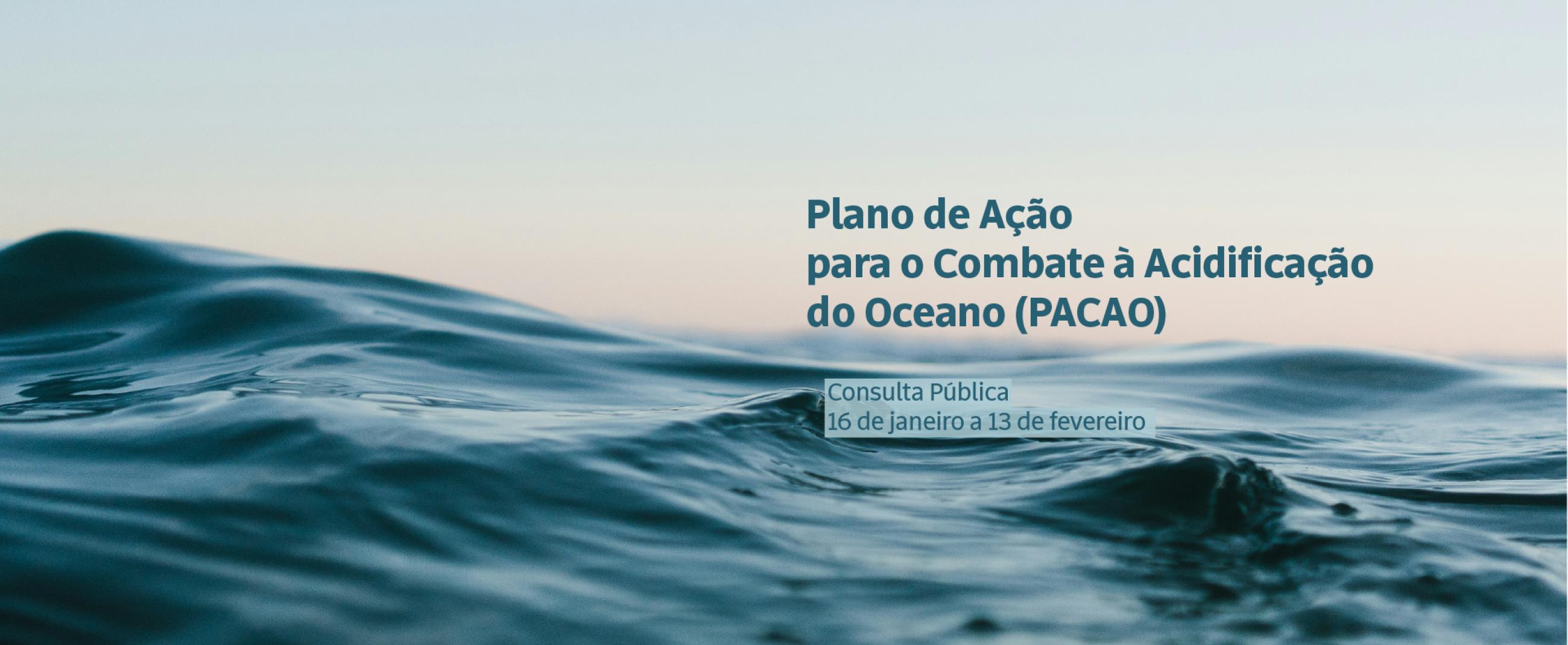 Plano de Ação para o Combate à Acidificação do Oceano (PACAO)